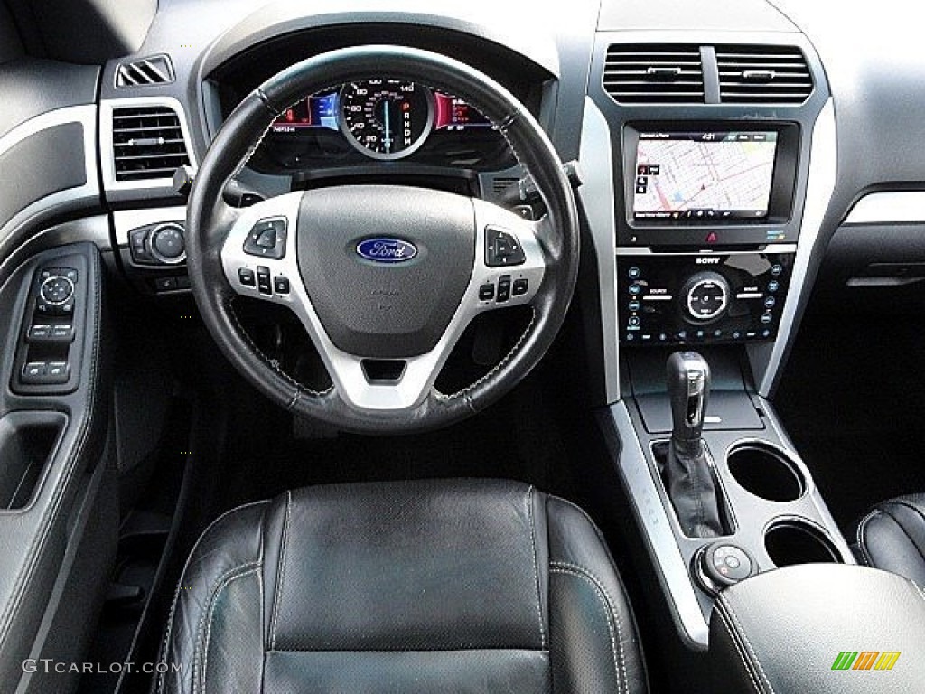 2013 Ford Explorer Sport 4WD Charcoal Black/Sienna Dashboard Photo #118870886