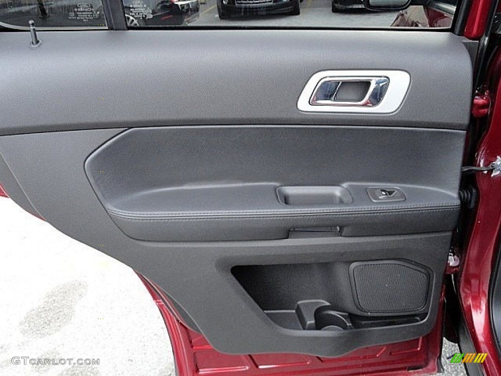 2013 Ford Explorer Sport 4WD Charcoal Black/Sienna Door Panel Photo #118870898