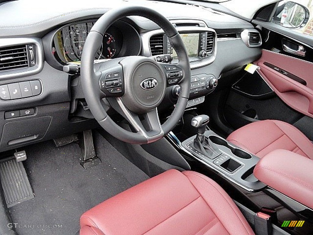 Merlot Interior 2017 Kia Sorento SX V6 AWD Photo #118871546