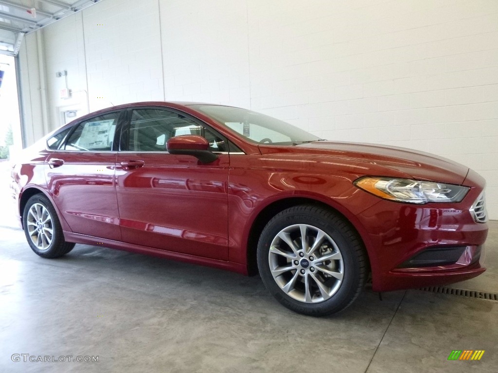 2017 Fusion SE - Ruby Red / Medium Light Stone photo #1