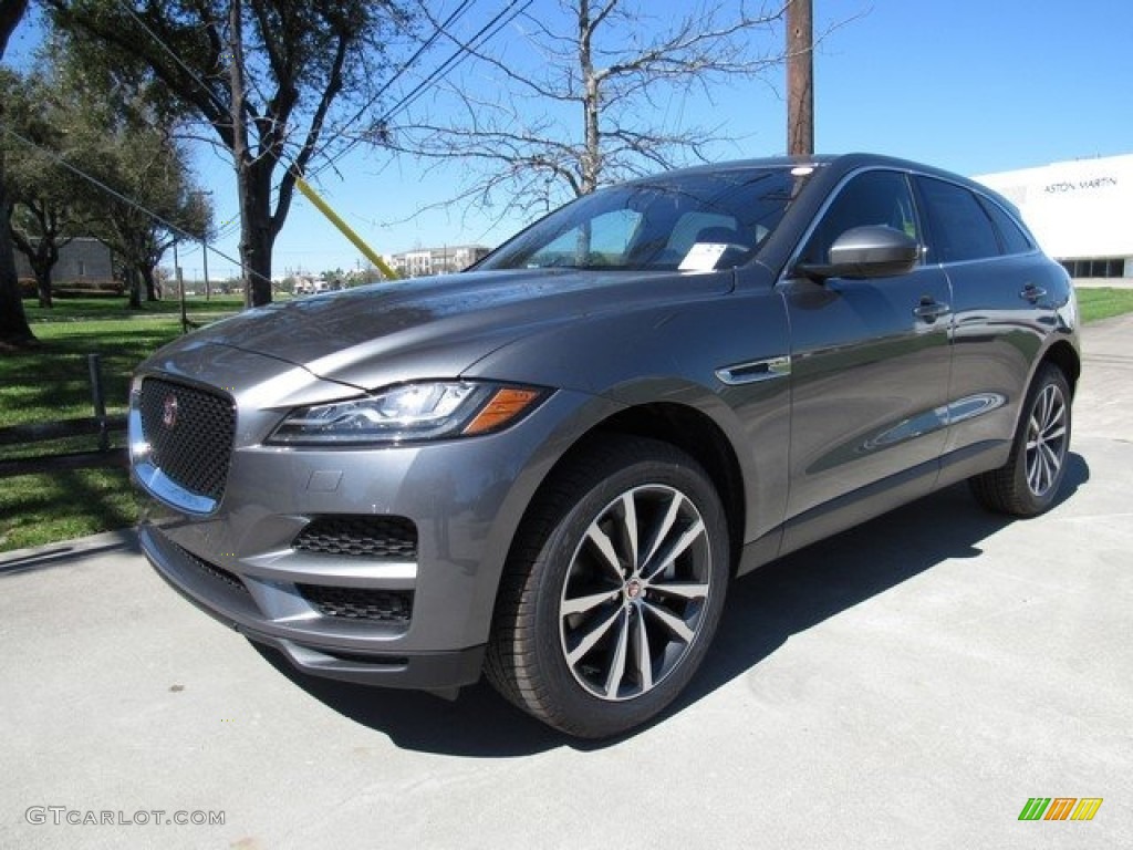 Ammonite Grey 2017 Jaguar F-PACE 35t AWD Prestige Exterior Photo #118875019