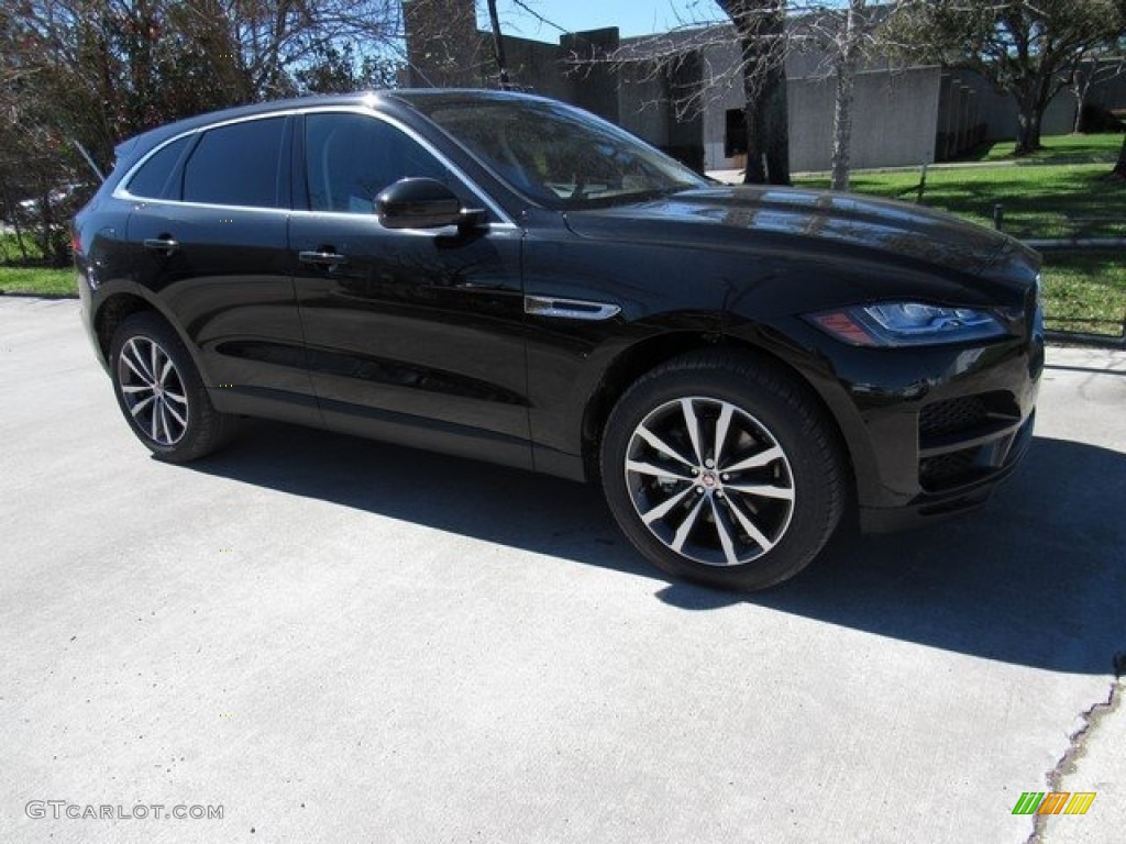 2017 F-PACE 35t AWD Prestige - Ultimate Black / Jet w/Tan photo #1