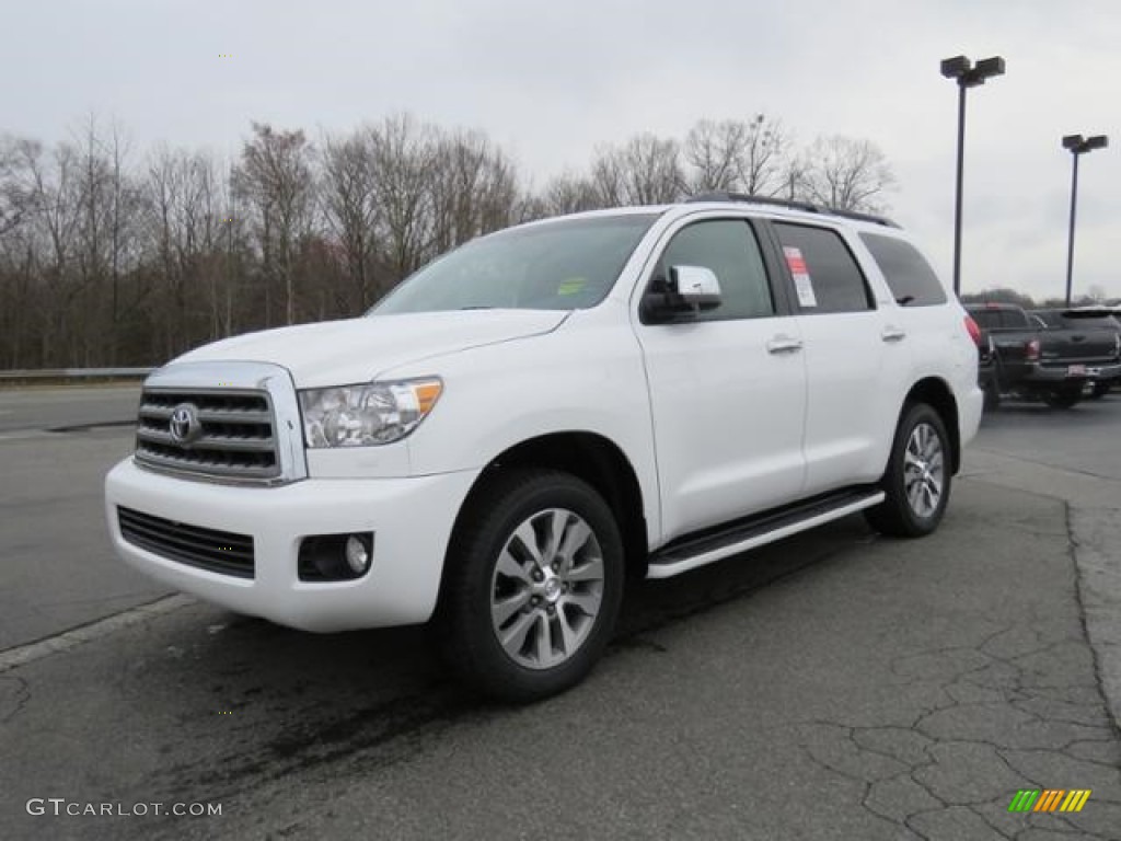 Super White 2017 Toyota Sequoia Limited 4x4 Exterior Photo #118875880