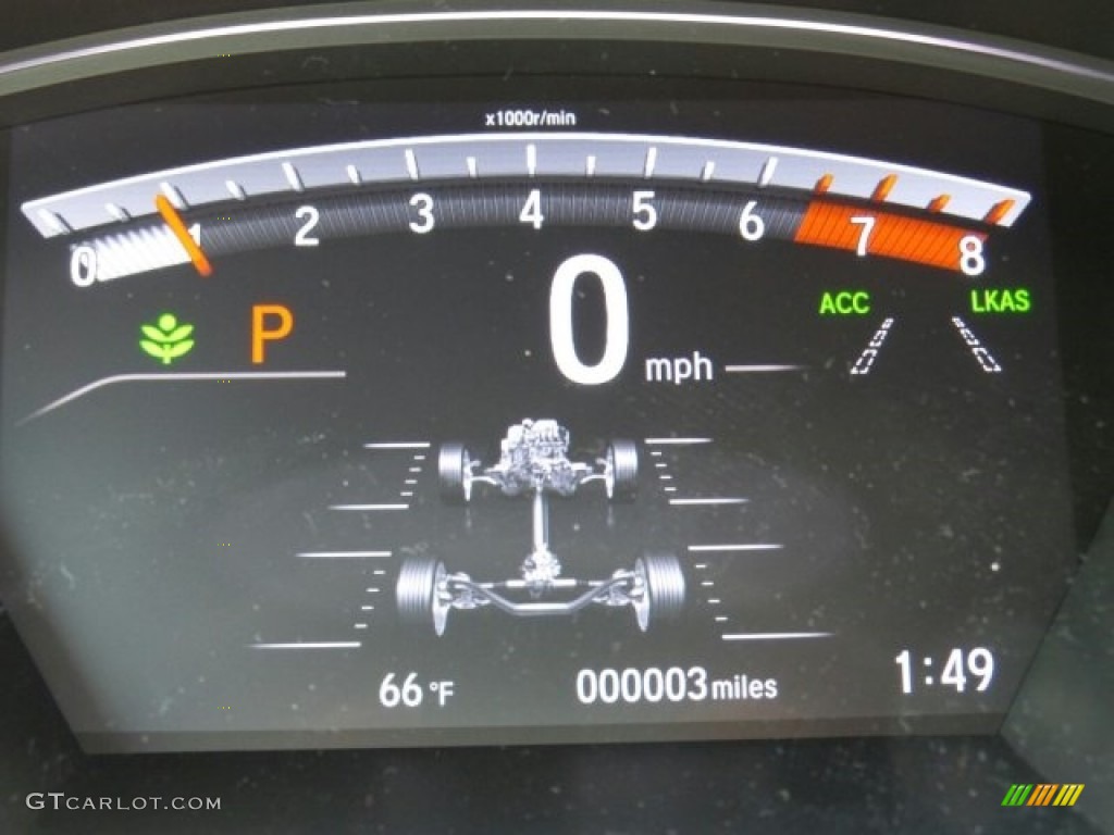 2017 CR-V EX AWD - Gunmetal Metallic / Gray photo #20