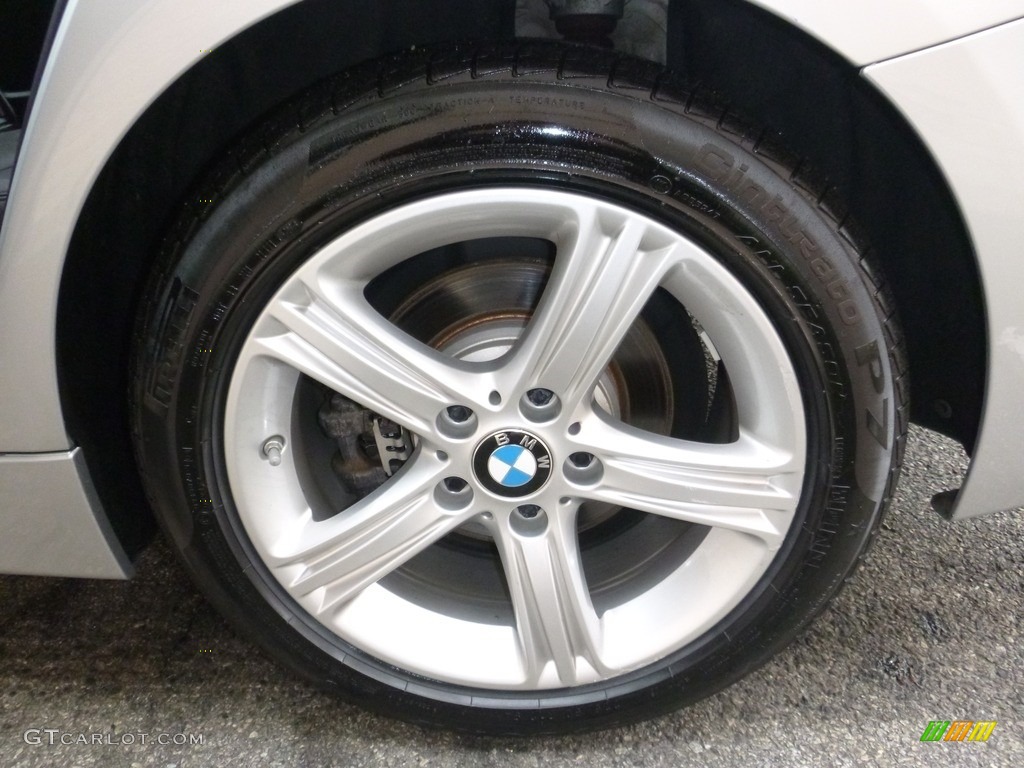 2014 3 Series 320i xDrive Sedan - Glacier Silver Metallic / Black photo #35