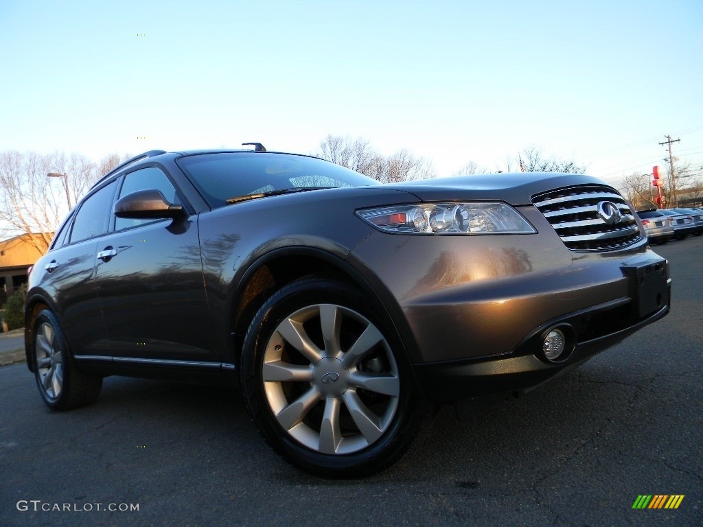 2003 FX 45 AWD - Beryllium 16 / Brick/Black photo #2