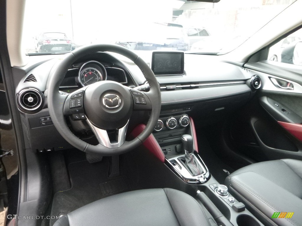 Black Interior 2017 Mazda CX-3 Grand Touring AWD Photo #118878550