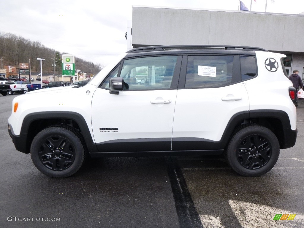 2017 Renegade Trailhawk 4x4 - Alpine White / Black photo #2