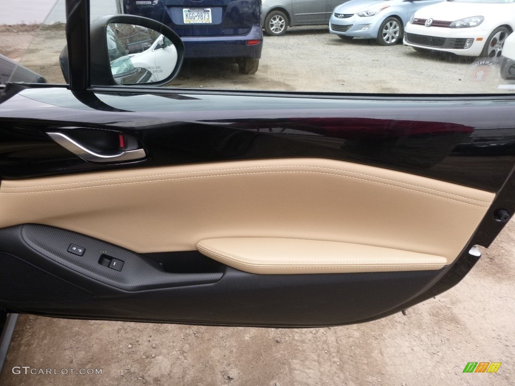 2017 Mazda MX-5 Miata RF Grand Touring Tan Door Panel Photo #118880461