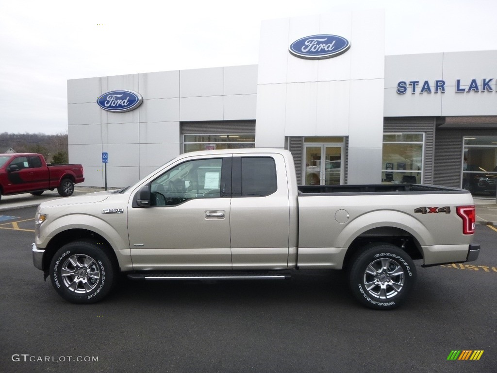2017 F150 XLT SuperCab 4x4 - White Gold / Light Camel photo #8