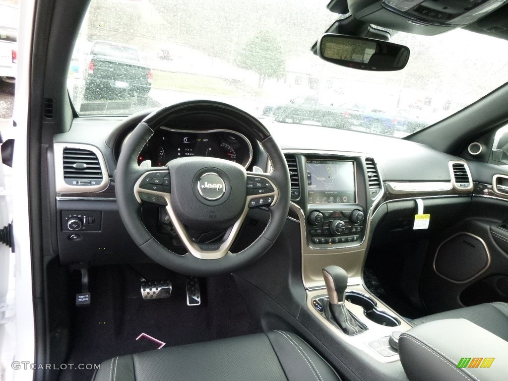 2017 Grand Cherokee Overland 4x4 - Ivory Tri-Coat / Black photo #10