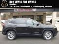 2015 Brilliant Black Crystal Pearl Jeep Cherokee Limited 4x4  photo #1