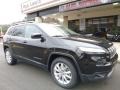 2015 Brilliant Black Crystal Pearl Jeep Cherokee Limited 4x4  photo #8