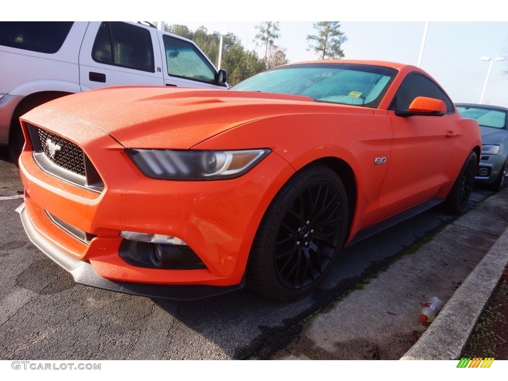 2016 Mustang GT Coupe - Competition Orange / Ebony photo #1