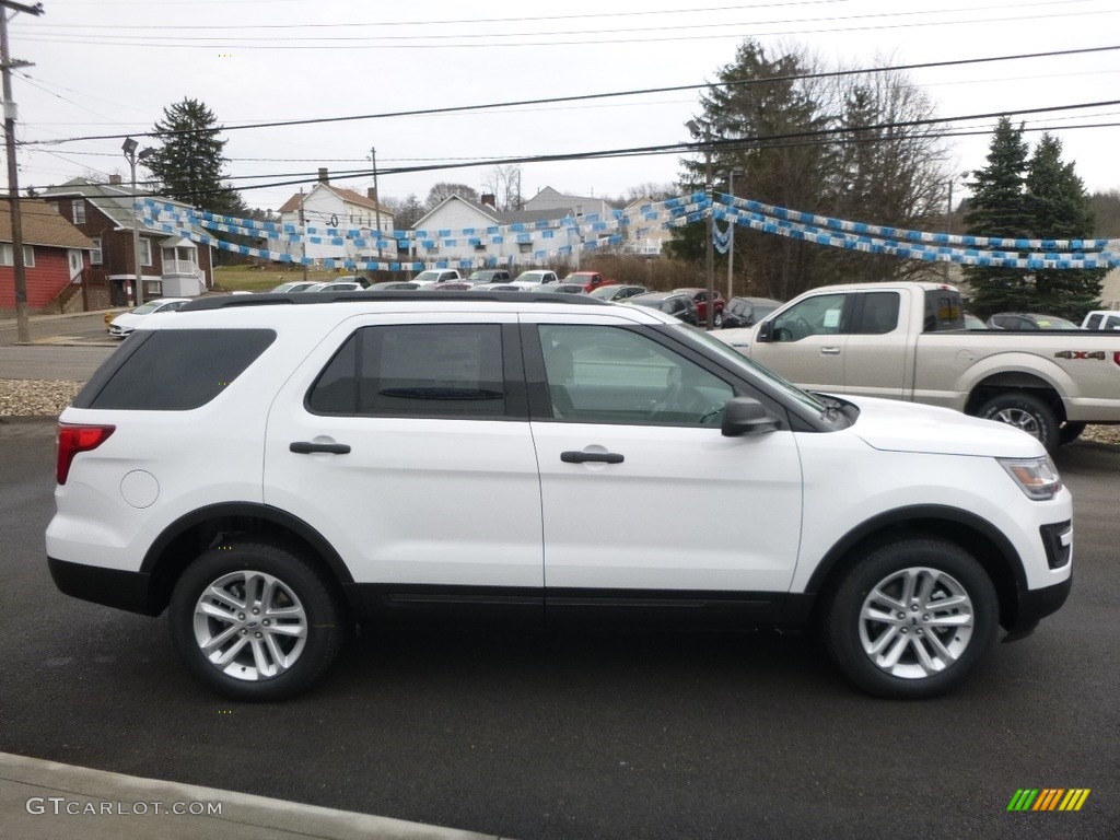 2017 Explorer 4WD - Oxford White / Medium Light Camel photo #4