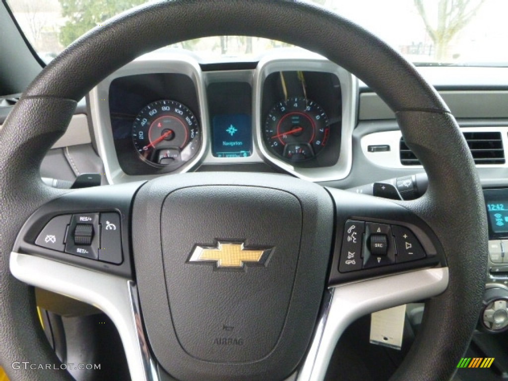 2012 Camaro LS Coupe - Rally Yellow / Black photo #17