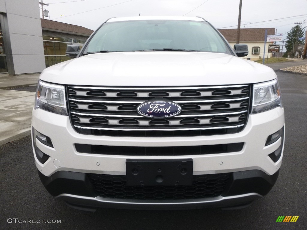 2017 Explorer XLT 4WD - White Platinum / Ebony Black photo #2