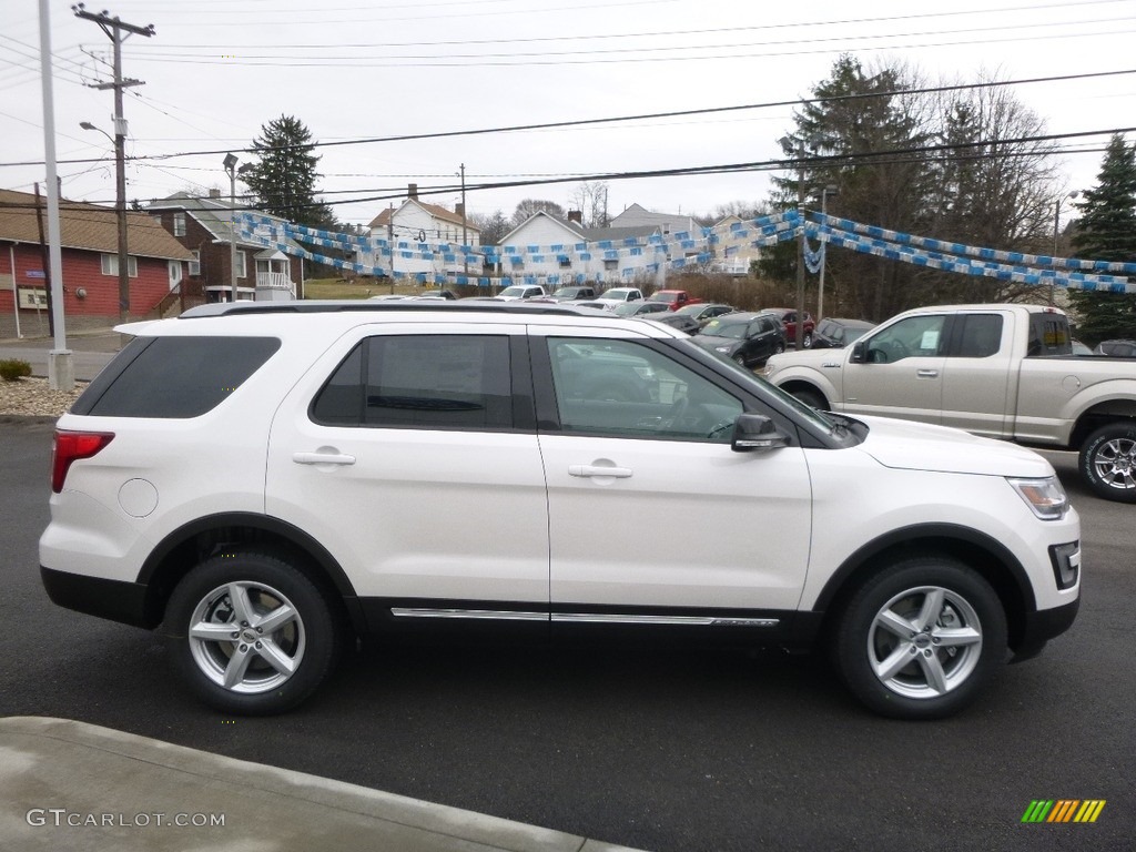 2017 Explorer XLT 4WD - White Platinum / Ebony Black photo #4