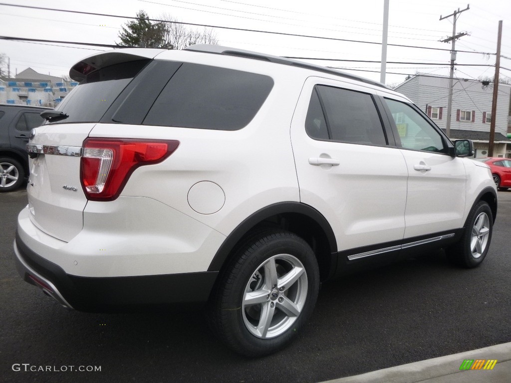 2017 Explorer XLT 4WD - White Platinum / Ebony Black photo #5