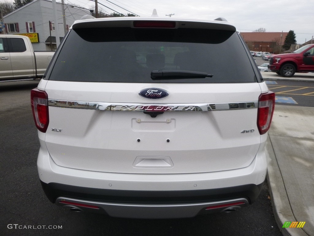 2017 Explorer XLT 4WD - White Platinum / Ebony Black photo #6