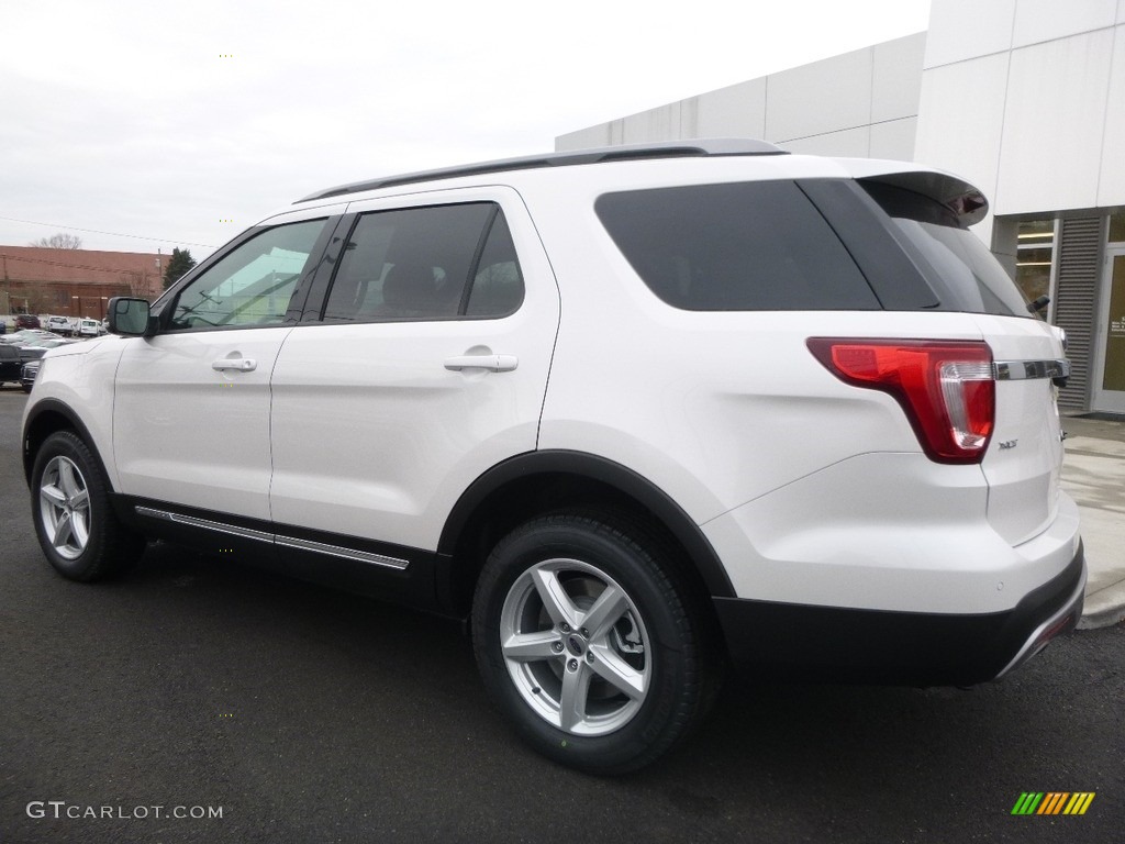 2017 Explorer XLT 4WD - White Platinum / Ebony Black photo #7