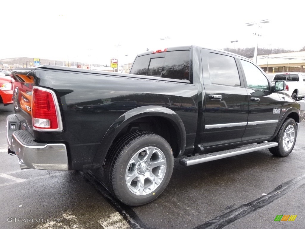 2017 1500 Laramie Crew Cab 4x4 - Black Forest Green Pearl / Black photo #5