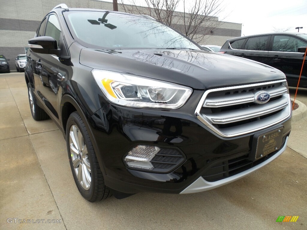 Shadow Black 2017 Ford Escape Titanium 4WD Exterior Photo #118884709