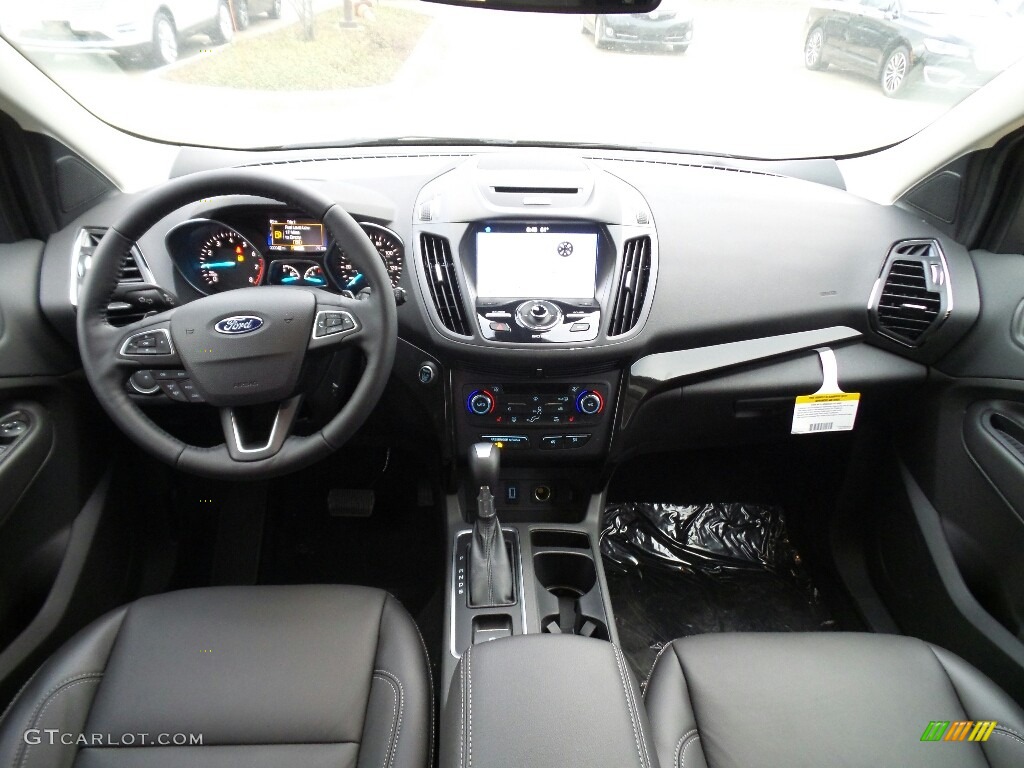 Charcoal Black Interior 2017 Ford Escape Titanium 4WD Photo #118884862