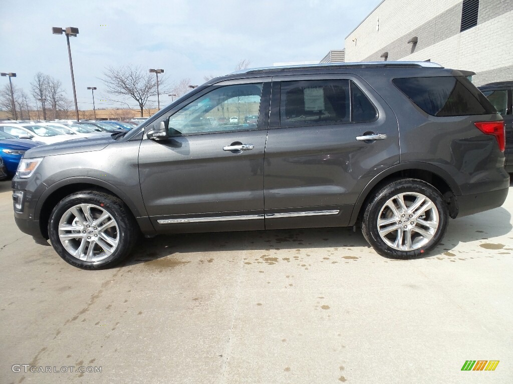 2017 Explorer Limited 4WD - Magnetic / Ebony Black photo #3