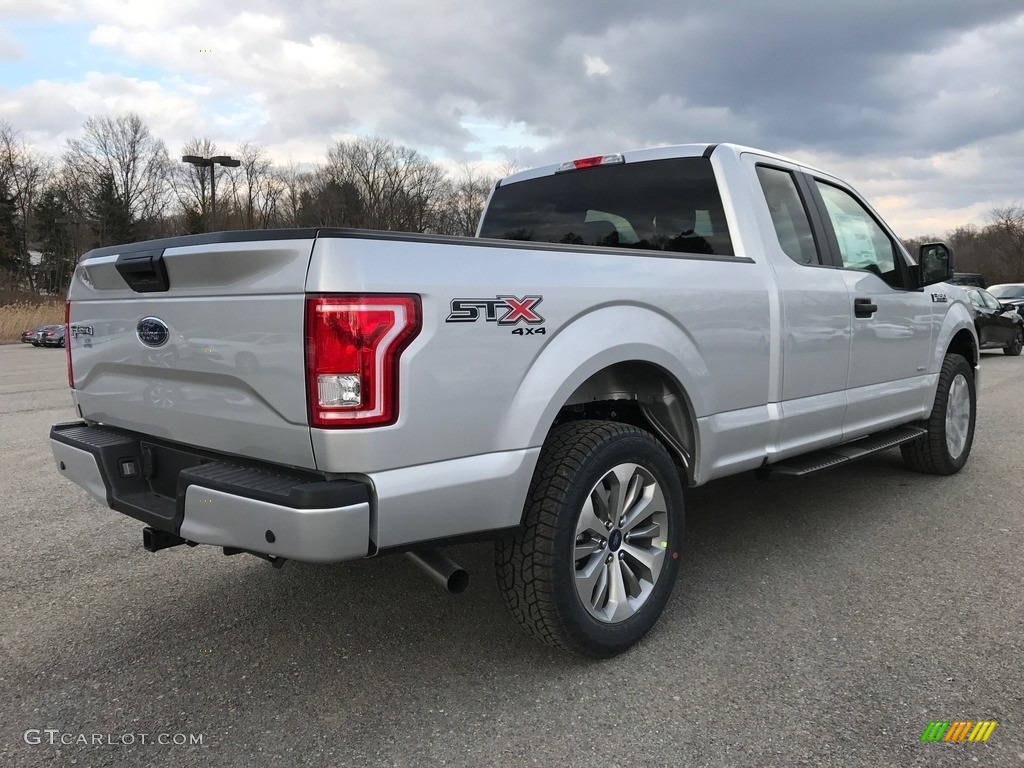 2017 F150 XL SuperCab 4x4 - Ingot Silver / Black photo #4