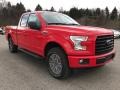 2017 Race Red Ford F150 XLT SuperCab 4x4  photo #3