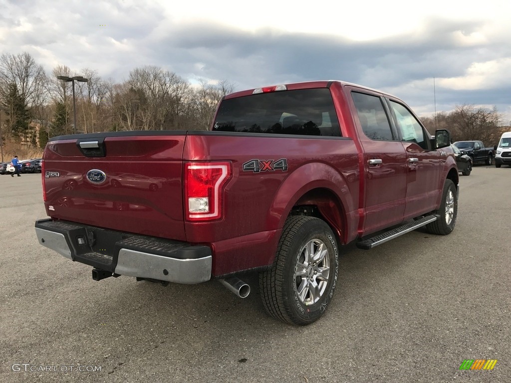 2017 F150 XLT SuperCrew 4x4 - Ruby Red / Earth Gray photo #5