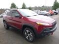 2017 Deep Cherry Red Crystal Pearl Jeep Cherokee Trailhawk 4x4  photo #10