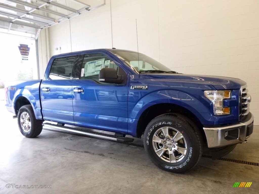 2017 F150 XLT SuperCrew 4x4 - Lightning Blue / Earth Gray photo #1