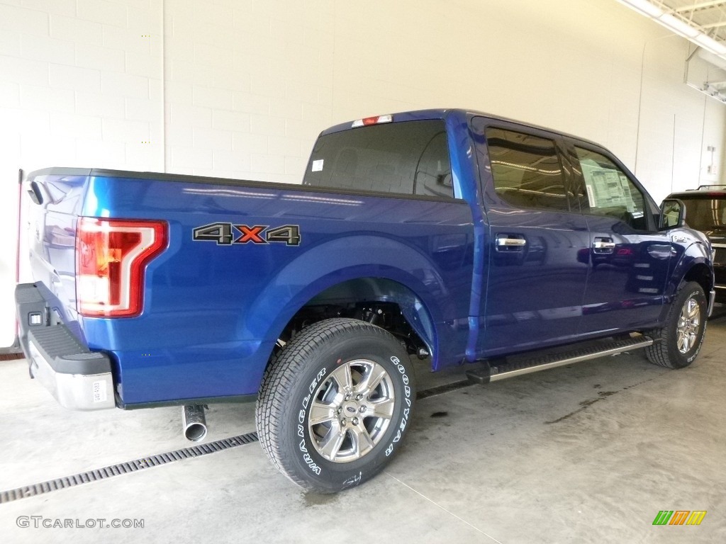 2017 F150 XLT SuperCrew 4x4 - Lightning Blue / Earth Gray photo #2