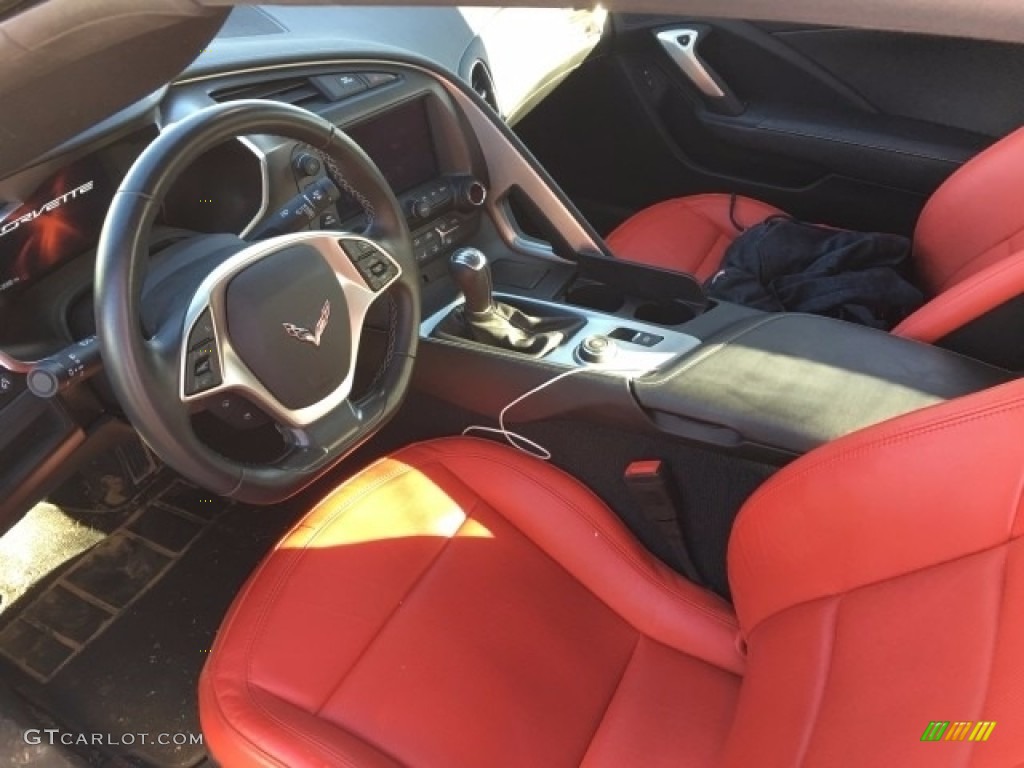 2016 Corvette Stingray Coupe - Arctic White / Adrenaline Red photo #4