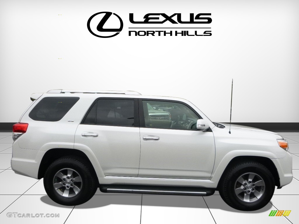 2012 4Runner SR5 4x4 - Blizzard White Pearl / Sand Beige Leather photo #2