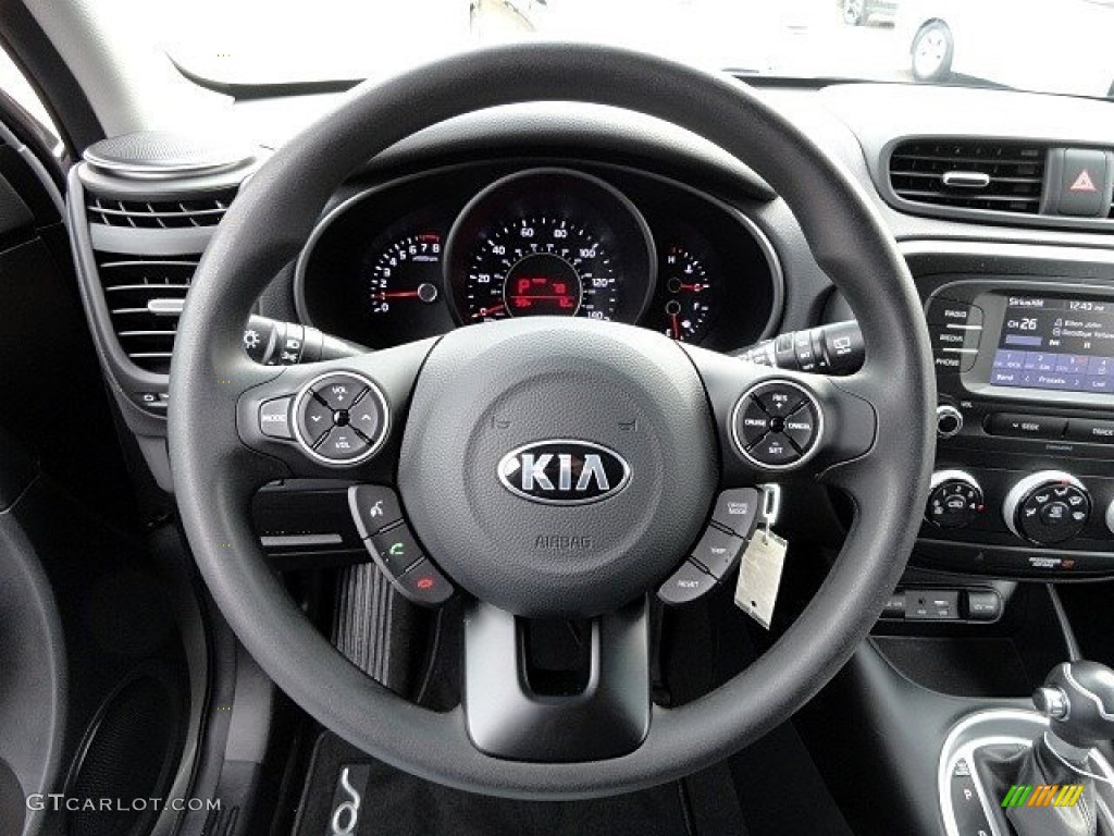 2017 Kia Soul Standard Soul Model Black Steering Wheel Photo #118892527