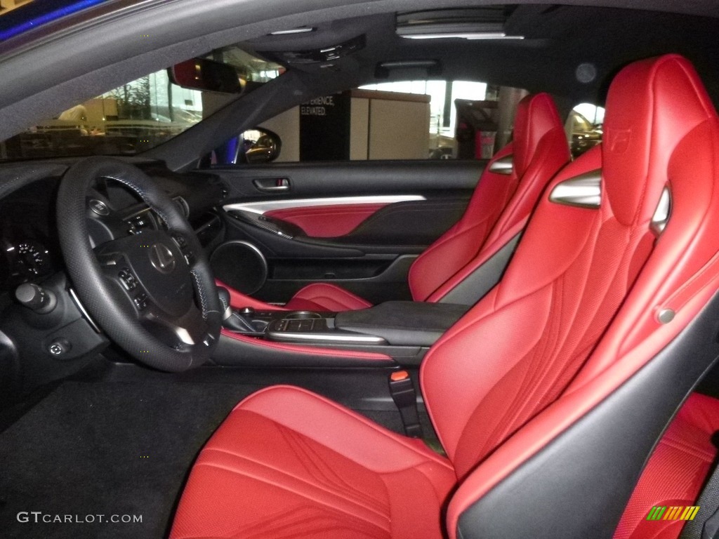 Circuit Red Interior 2017 Lexus RC F Photo #118893394