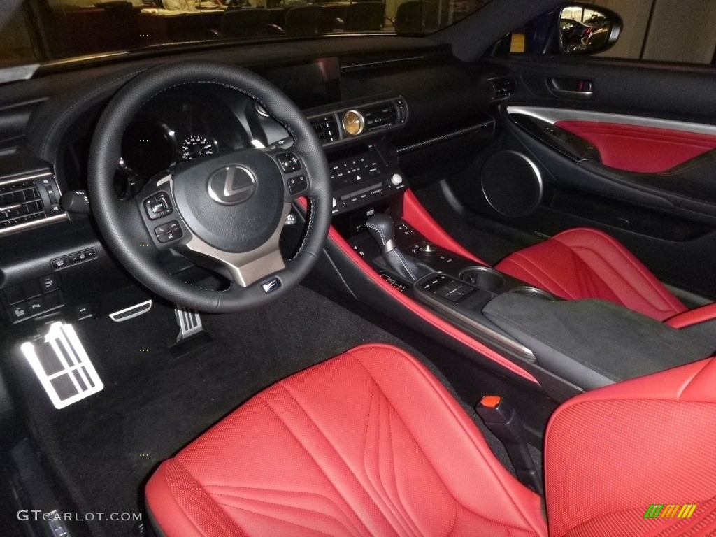 Circuit Red Interior 2017 Lexus RC F Photo #118893442