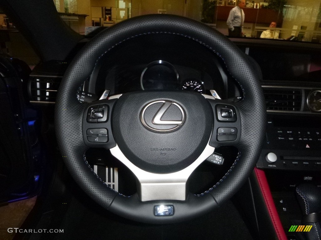 2017 Lexus RC F Circuit Red Steering Wheel Photo #118893499