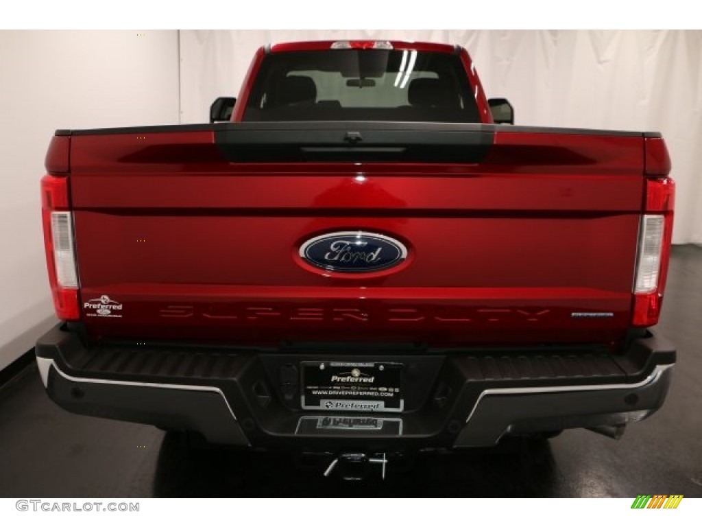 2017 F250 Super Duty XLT Regular Cab 4x4 - Ruby Red / Medium Earth Gray photo #7