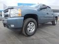 2009 Blue Granite Metallic Chevrolet Silverado 1500 LT Crew Cab 4x4  photo #2