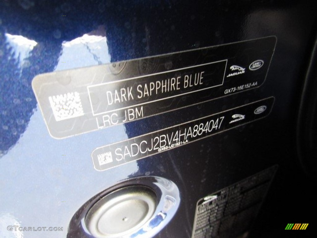 2017 F-PACE 35t AWD Premium - Dark Sapphire Blue / Latte photo #22