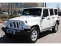 Bright White - Wrangler Unlimited Sahara 4x4 Photo No. 3