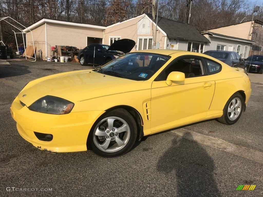 2006 Tiburon GS - Sunburst Yellow / Black photo #1