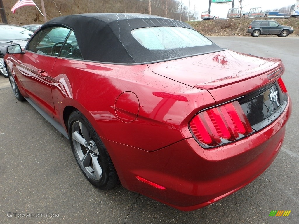 2016 Mustang V6 Convertible - Ruby Red Metallic / Ebony photo #4