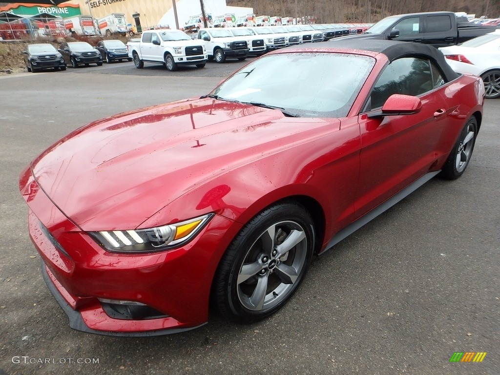 2016 Mustang V6 Convertible - Ruby Red Metallic / Ebony photo #6
