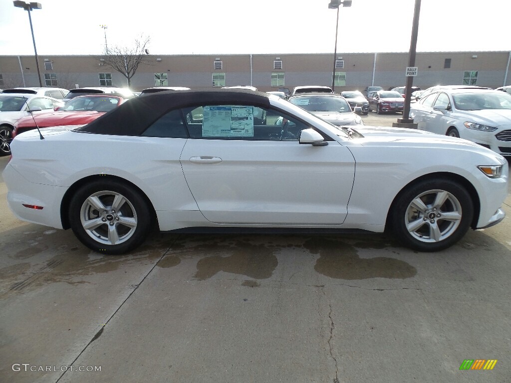 2017 Mustang V6 Convertible - Oxford White / Ebony photo #3