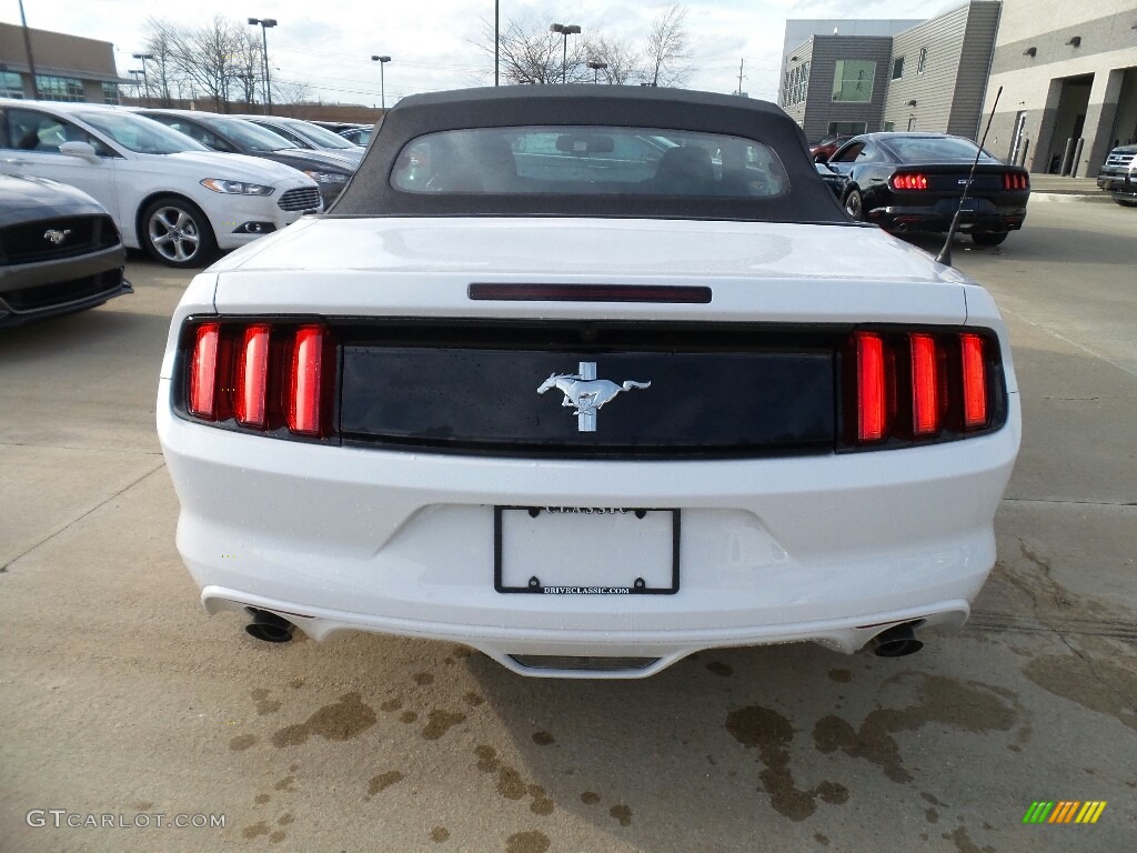 2017 Mustang V6 Convertible - Oxford White / Ebony photo #4